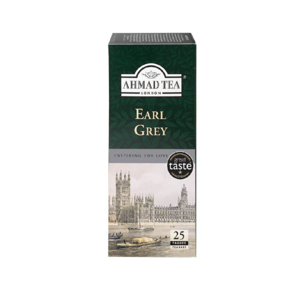 ahmad tea earl grey classic black tea 25s tagged