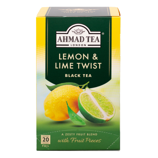 Ahmad Tea Black Fruit Teas_Lemon and Lime Twist_2024 new packshot