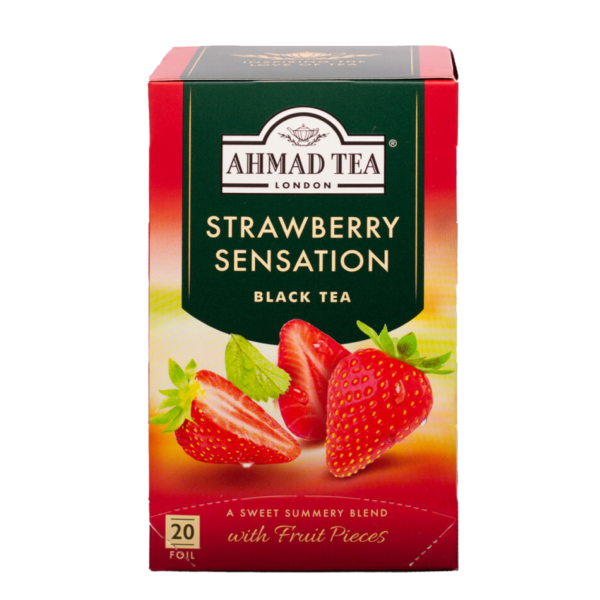 Ahmad Tea Black Fruit Teas_Strawberry Sensation_2024 new packshot