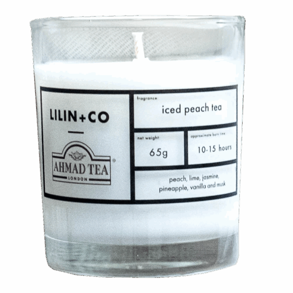 Peach Tea Scented Candle | Ahmad Tea x Lilin+Co (Not for Direct Purchase)